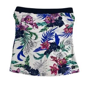 Hapari Womens SPF 50+ Floral Bandeau Tankini Top Swimwear Multicolor Large